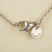 TIFFANY & CO 925 Return to Round Tag Bead Necklace