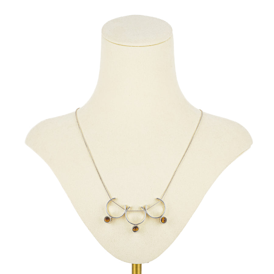KUPITTAAN KULTA Elis Kauppi Sterling Tigers Eye Necklace