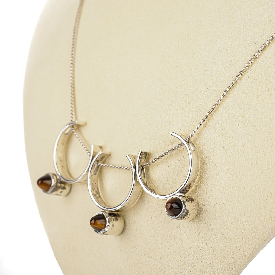 KUPITTAAN KULTA Elis Kauppi Sterling Tigers Eye Necklace