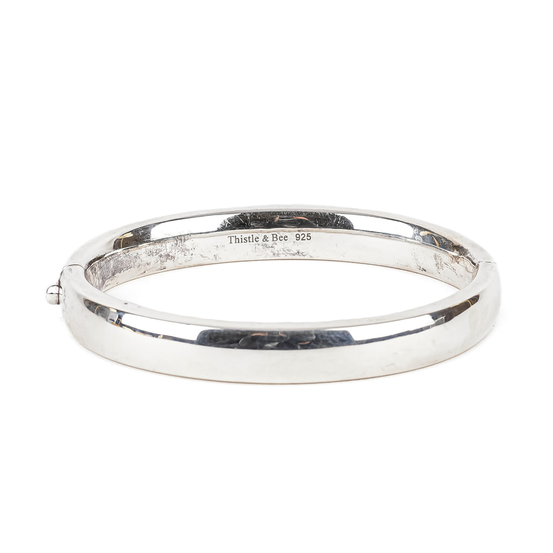 THISTLE & BEE Sterling Hinged Bangle