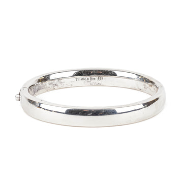 THISTLE & BEE Sterling Hinged Bangle