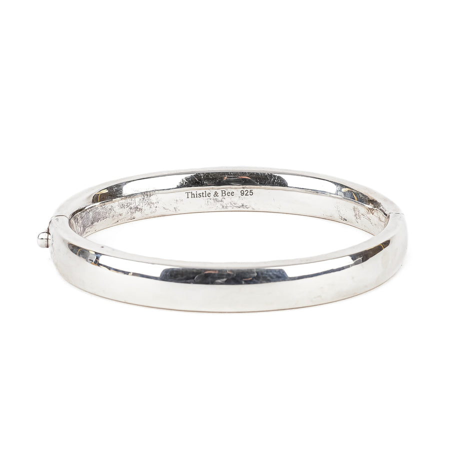 THISTLE & BEE Sterling Hinged Bangle