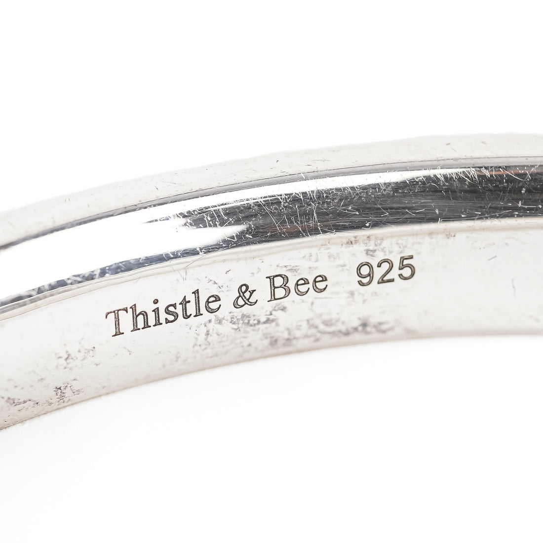 THISTLE & BEE Sterling Hinged Bangle