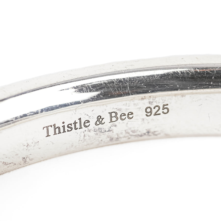 THISTLE & BEE Sterling Hinged Bangle
