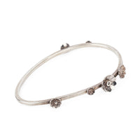 ANNA SHEFFIELD Sterling Flower Bangles - Set of 2