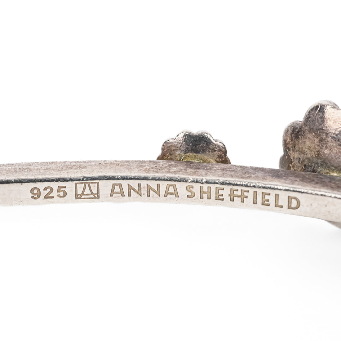 ANNA SHEFFIELD Sterling Flower Bangles - Set of 2