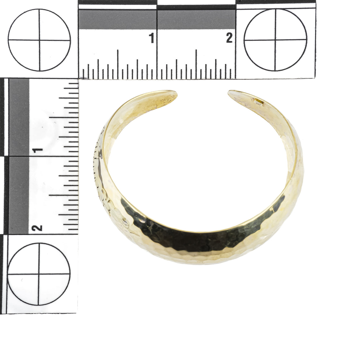 Vermeil 925 Hammered Cuff Bracelet