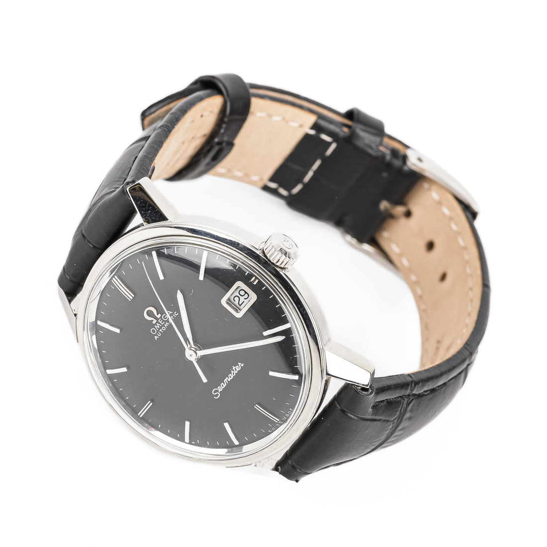 OMEGA Seamaster Stainless Steel Automatic Watch 35mm - Black Strap