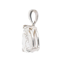 14K White Gold Pear Shaped Diamond Pendant 1.02ct