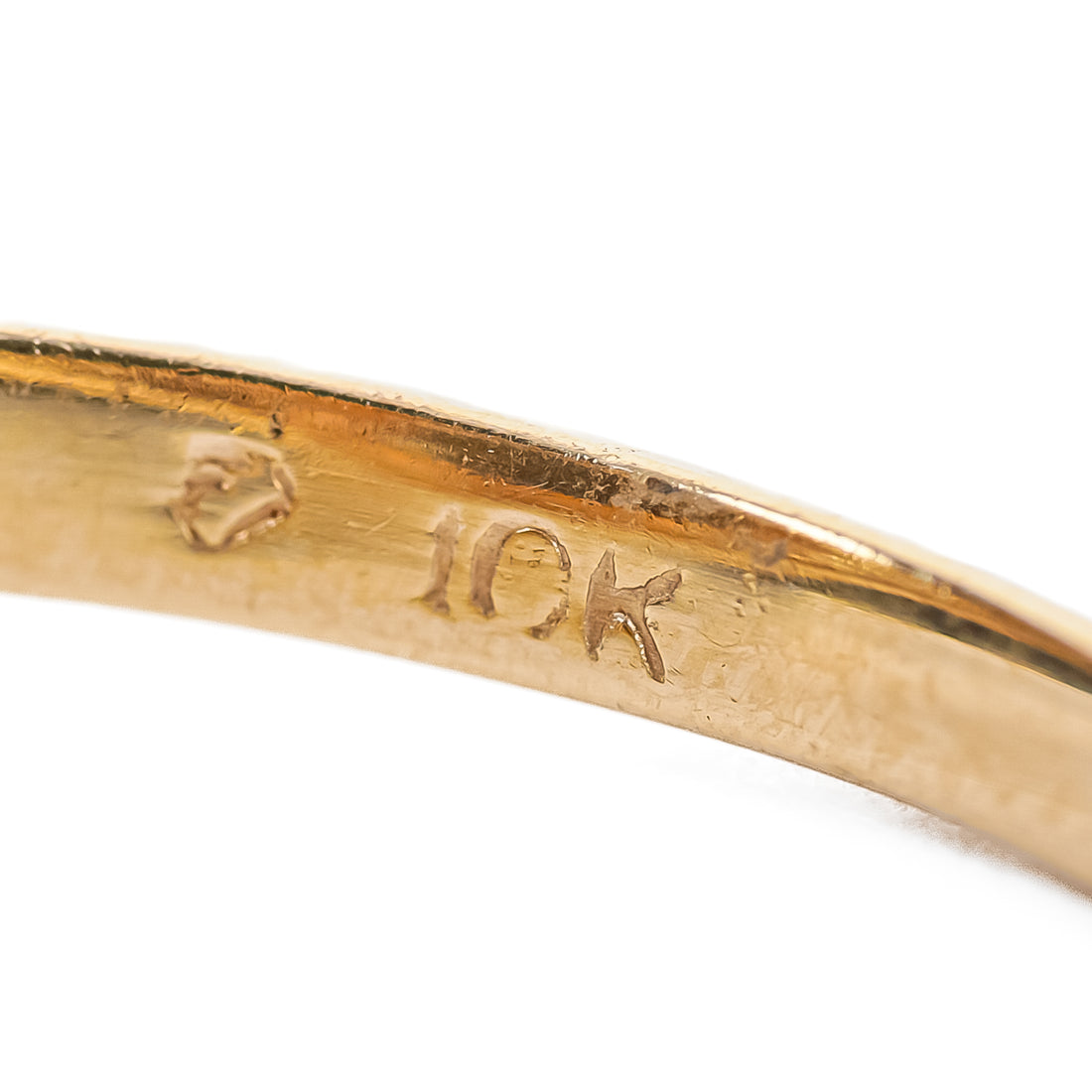10K Yellow Gold Oval Citrine Openwork Ring