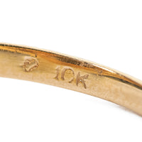 10K Yellow Gold Oval Citrine Openwork Ring