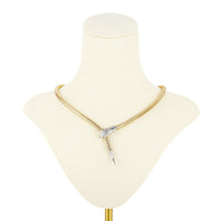Sterling Two Tone Snake Necklace