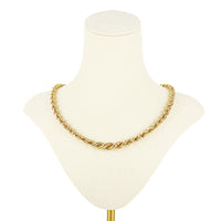 18K Yellow Gold Graduated Rope Chain