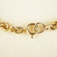 18K Yellow Gold Graduated Rope Chain
