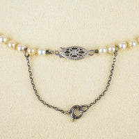 10K Graduated Pearl Necklace