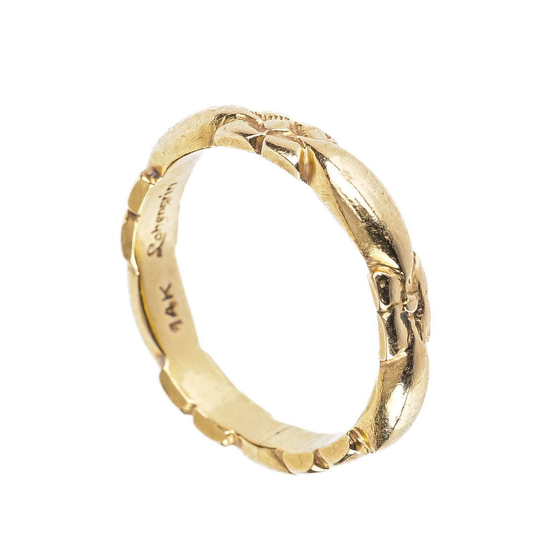 LOHENGRIN 14K Yellow Gold Orange Blossom Band Ring