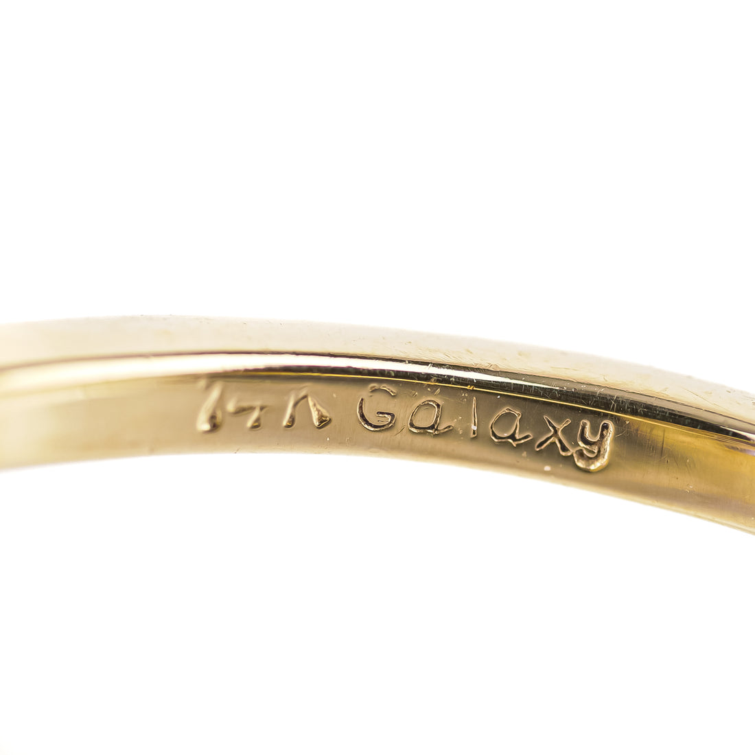 14K Yellow Gold Tanzanite Diamond Halo Ring