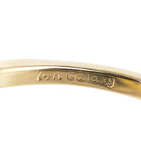 14K Yellow Gold Tanzanite Diamond Halo Ring