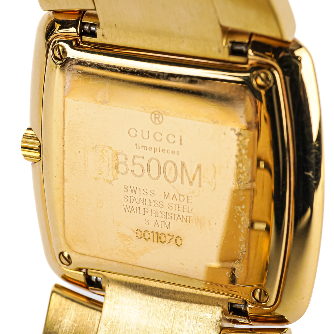 GUCCI 8500M Gold Tone Stainless Steel Men Watch