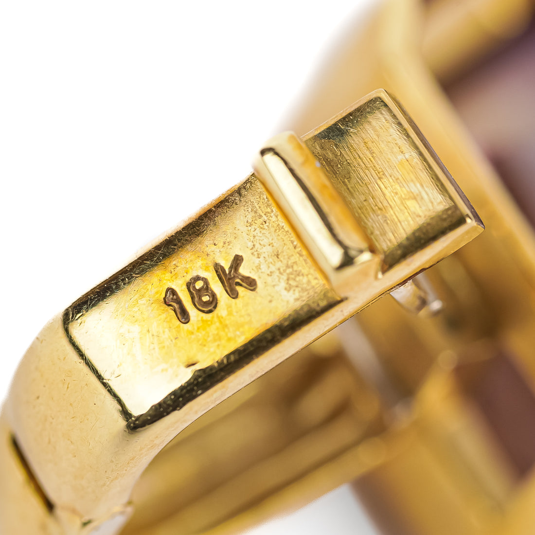 18K Yellow Gold Bezel Set Tapered Emerald Cut Ametrine Pendant