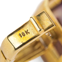 18K Yellow Gold Bezel Set Tapered Emerald Cut Ametrine Pendant