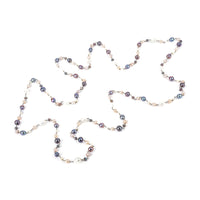 Multicolour Freshwater Pearl Long Infinity Necklace