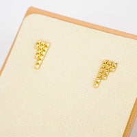 BIRKS 18K Yellow Gold Bar Studs