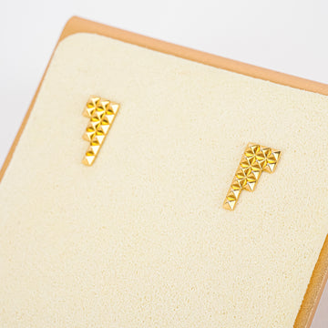 BIRKS 18K Yellow Gold Bar Studs