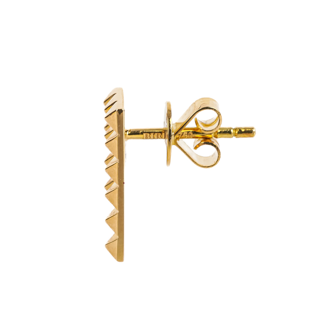 BIRKS 18K Yellow Gold Bar Studs