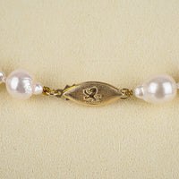 14K Baroque Teardrop Cultured Pearl Necklace & Studs Set