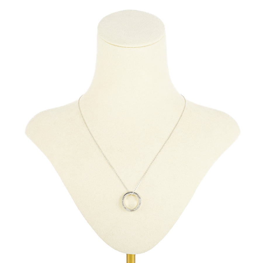TIFFANY & CO Sterling 1837 Circle Pendant Necklace
