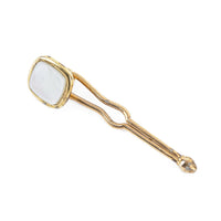 KREMENTZ 10K Yellow Gold Mother Of Pearl Men's Dress Buttons Cufflinks Set