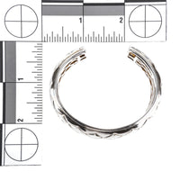 THISTLE & BEE Sterling Diamond Pattern Cuff Bracelet