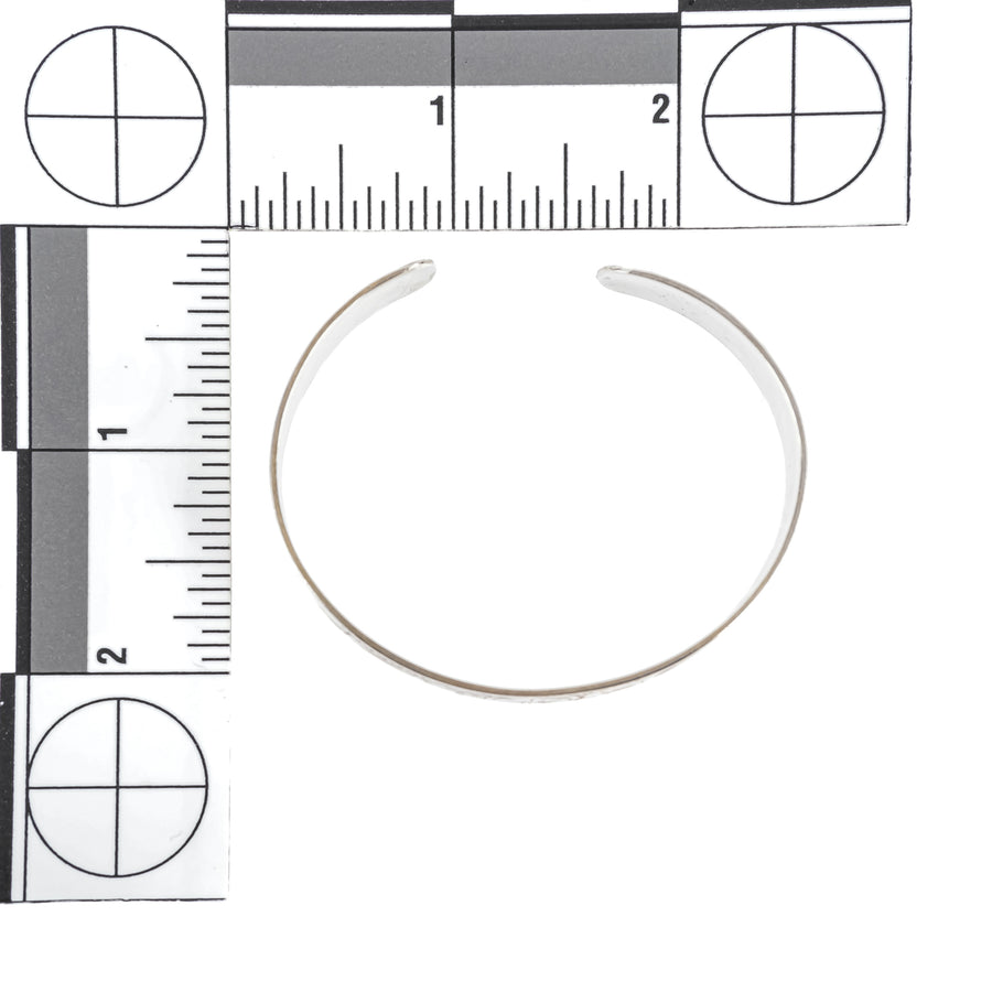 Haida Sterling Chased Cuff Bracelet