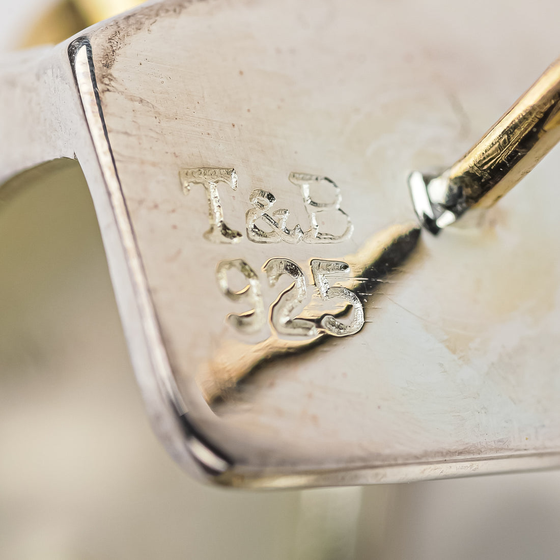 THISTLE & BEE Sterling Textured Gemstone Open Hoop Earrings