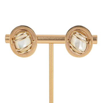 14K Multistone Cabochon Cage Earrings