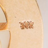 14K Multistone Cabochon Cage Earrings