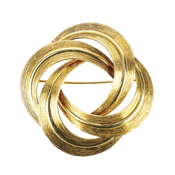BIRKS 14K Yellow Gold Love Knot Brooch