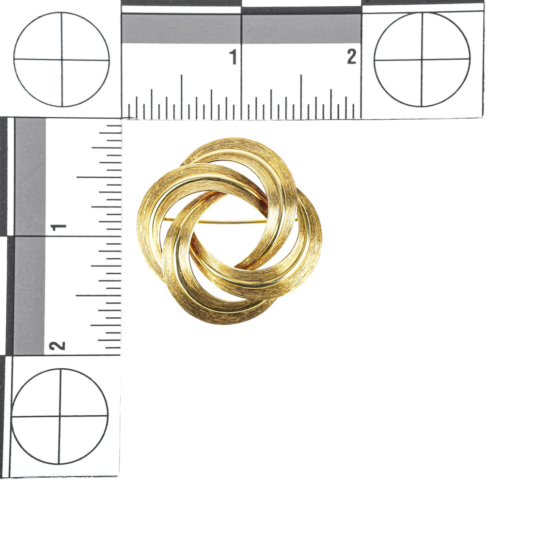 BIRKS 14K Yellow Gold Love Knot Brooch