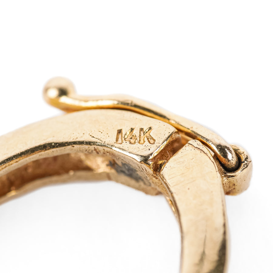 14K Yellow Gold Necklace Connector