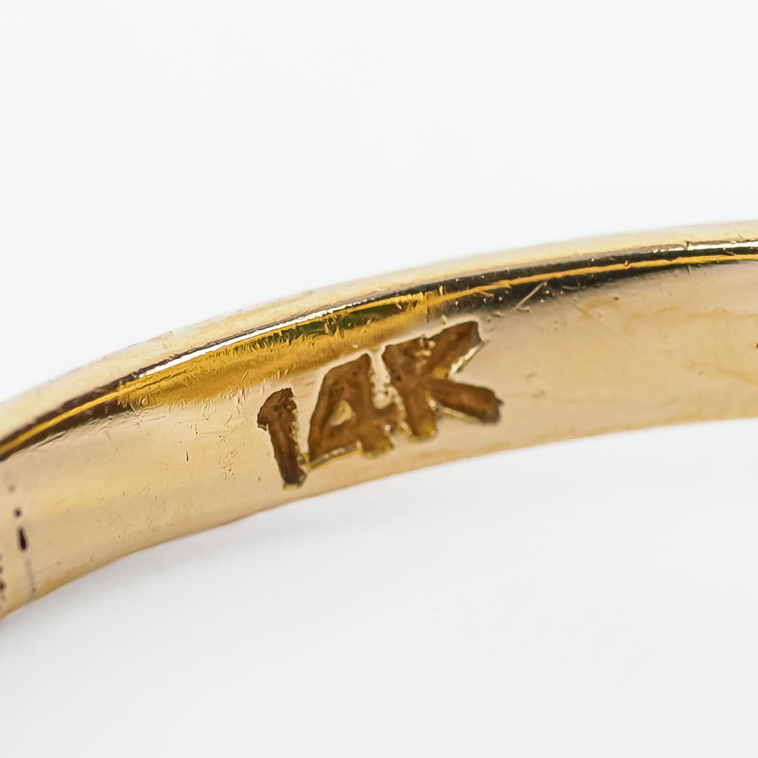 14K Yellow Gold Jade Cabochon Ring