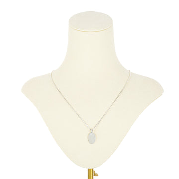 THISTLE & BEE Sterling Oval Tag Pendant Necklace