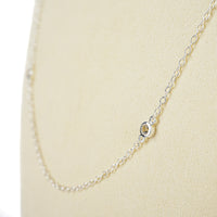 THISTLE & BEE Sterling Quartz Station Necklace