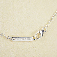 THISTLE & BEE Sterling Quartz Station Necklace