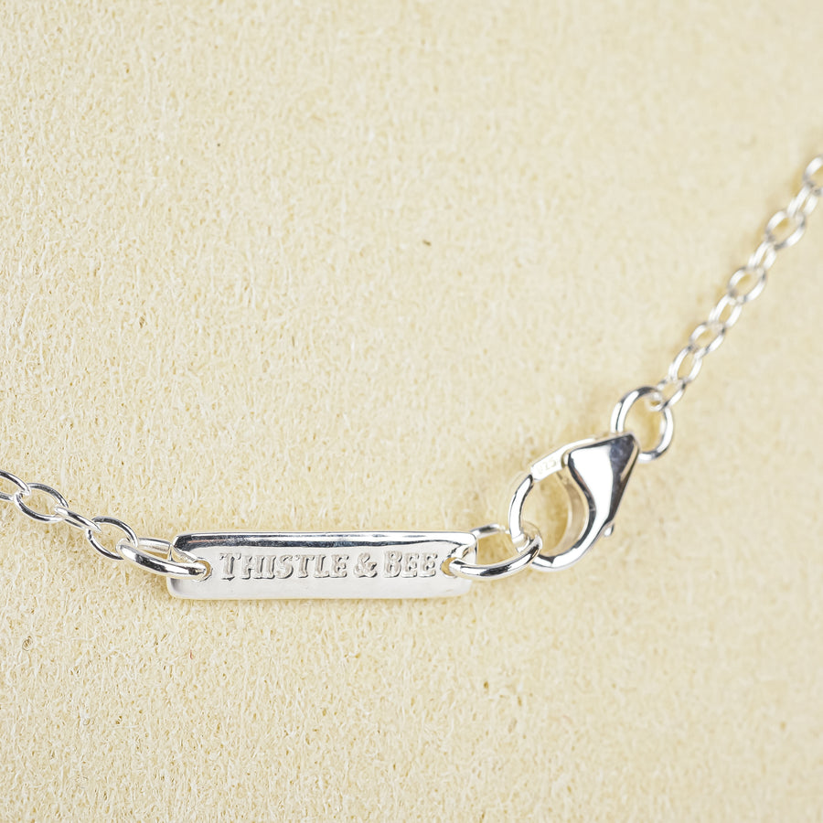 THISTLE & BEE Sterling Quartz Station Necklace