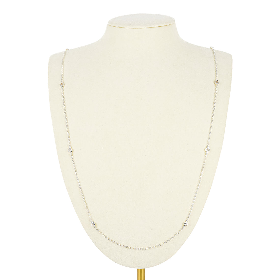 THISTLE & BEE Sterling Quartz Station Necklace
