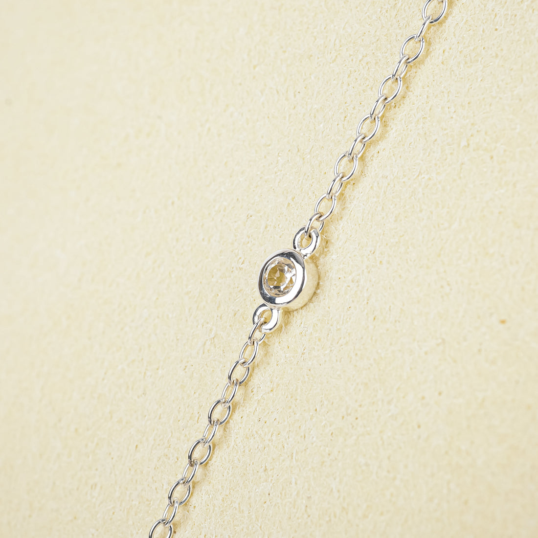 THISTLE & BEE Sterling Quartz Station Necklace