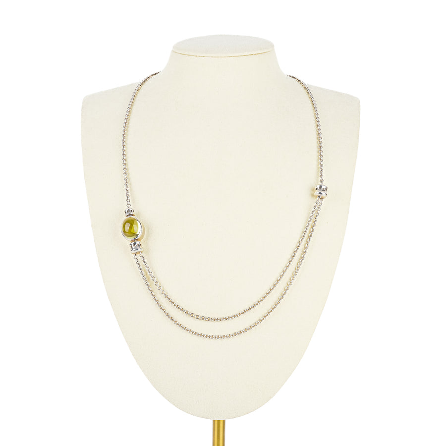 BIRKS Sterling Cabochon Citrine Necklace