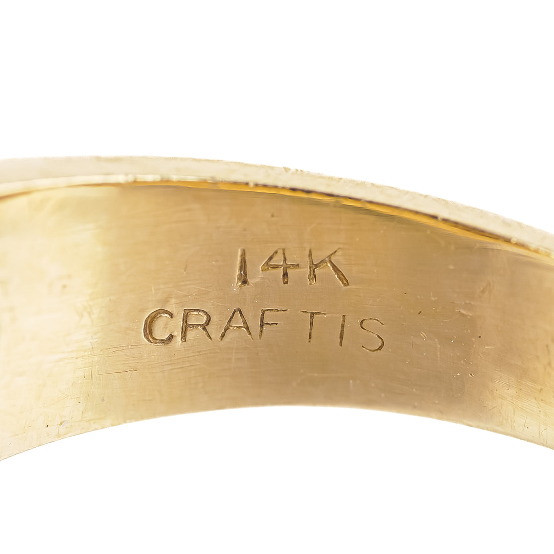 14K Yellow & White Gold Diamond Band Ring