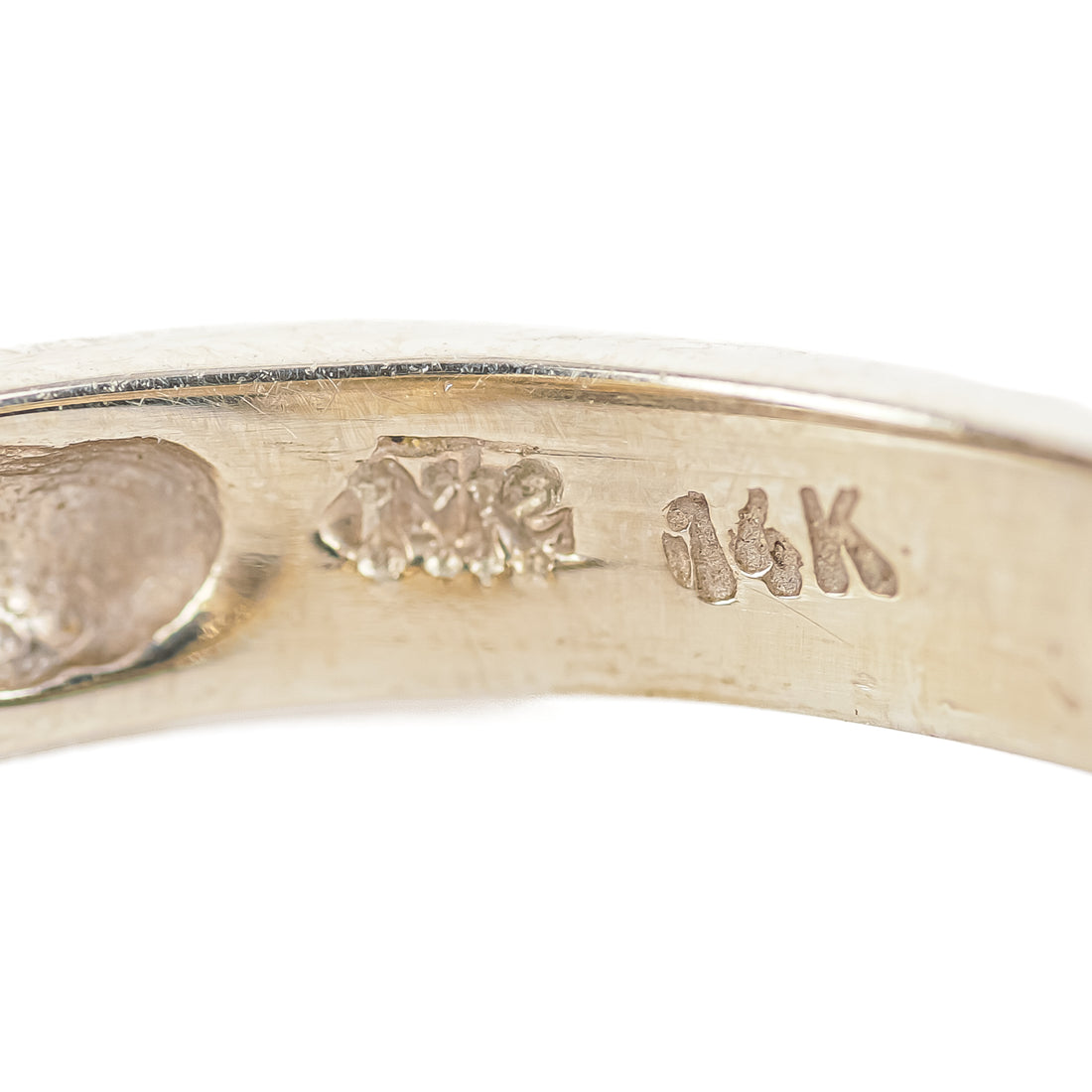 14K White Gold Pearl Diamond Bypass Ring